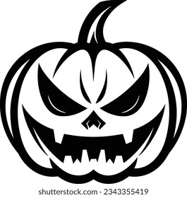 Icono de calabaza de Halloween. Ilustración del vector