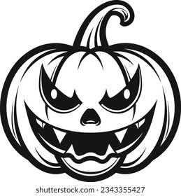 Halloween Kürbissymbol. Vektorgrafik