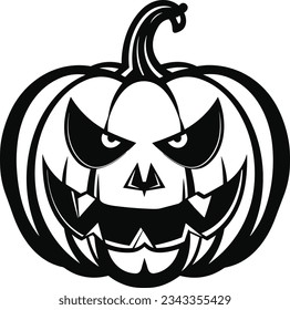 Halloween pumpkin icon. Vector illustration