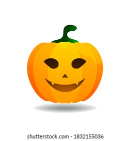 Halloween Kürbissymbol Vektorbild. Einziger Kürbis zum Design. Halloween-Symbol.
