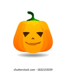 Halloween pumpkin icon vector image. Isolated pumpkin for design. Halloween symbol.
