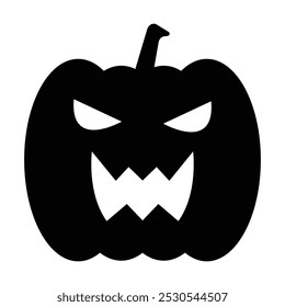 Halloween pumpkin icon vector on white background