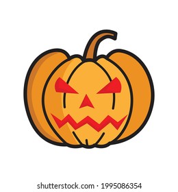 Halloween Pumpkin Icon Vector Sign And Symbols