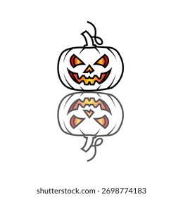 Icono de calabaza de Halloween signo de Vector