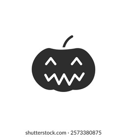 Halloween pumpkin icon web design in vector