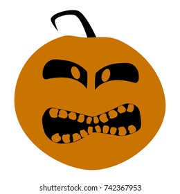 Halloween pumpkin. Icon for web and mobile application.  