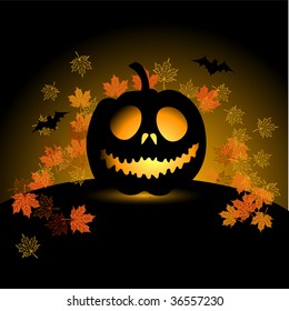 Halloween pumpkin illustration