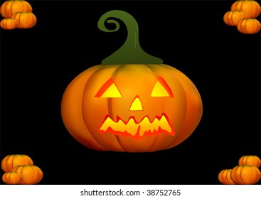 halloween pumpkin illustration