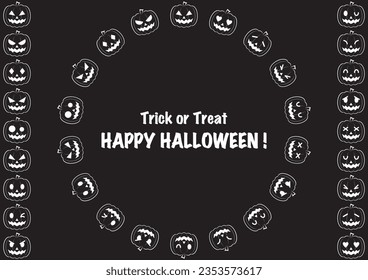 Material de fondo de la ilustración de la calabaza de Halloween