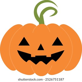 Halloween pumpkin illustration for backgrounds designers