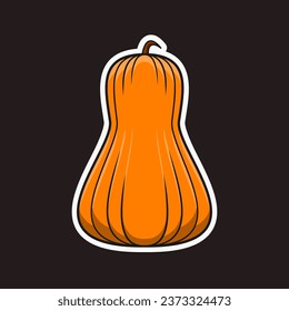 halloween pumpkin illustration cartoon sticker