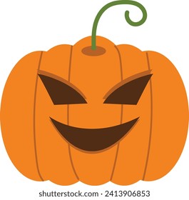Halloween Pumpkin illustration for decoration or adding social media elements or for celebrations