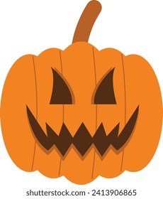 Halloween Pumpkin illustration for decoration or adding social media elements or for celebrations