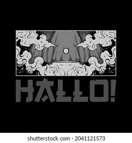 Halloween Pumpkin Illustration. Perfect for T-shirt Product