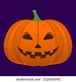 Halloween pumpkin illustration. Tradition for holiday.