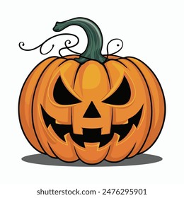 Halloween pumpkin illustration in vector