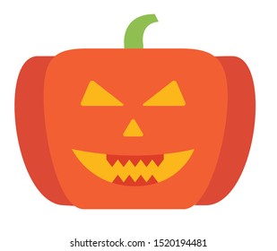 Halloween pumpkin illustration vector design
