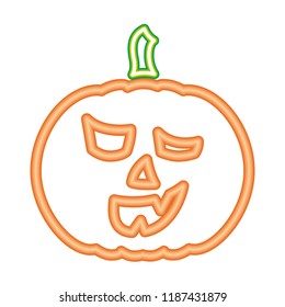 halloween pumpkin isolated icon