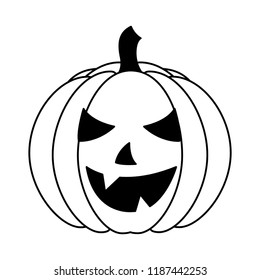 halloween pumpkin isolated icon