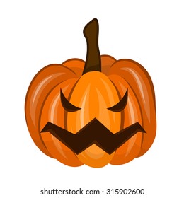 Halloween pumpkin Isolated illustration on white background
