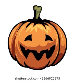 halloween calabaza aislada vector de ilustración
