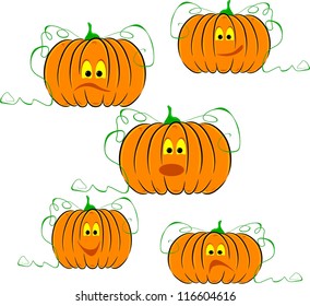 Halloween pumpkin isolated on white