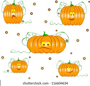 Halloween pumpkin isolated on white