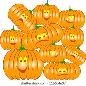 Halloween pumpkin isolated on white