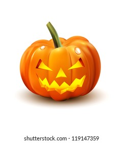 Halloween Pumpkin isolated on white background