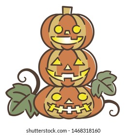 Halloween Pumpkin isolated on white background