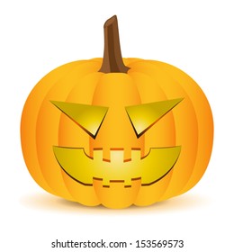 Halloween Pumpkin isolated on white