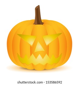Halloween Pumpkin isolated on white