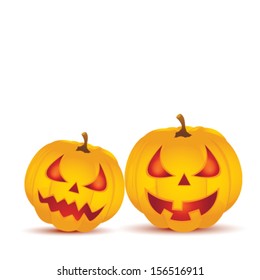 Halloween Pumpkin isolated on white background