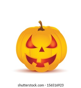 Halloween Pumpkin isolated on white background