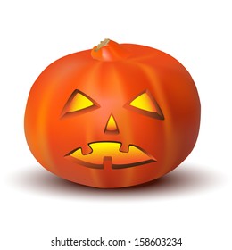 Halloween Pumpkin isolated on white background