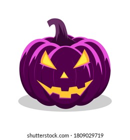Halloween pumpkin. isolated on white background. vector illustration