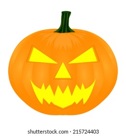 Halloween Pumpkin isolated on white 