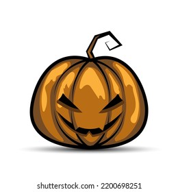 Halloween Pumpkin isolated on white background
