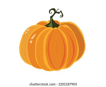 halloween pumpkin isolated on white