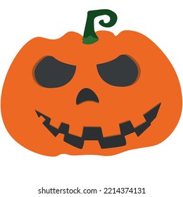 halloween pumpkin isolated on white