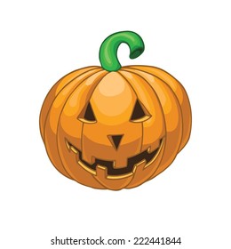 Halloween pumpkin isolated on white background