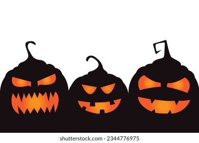 halloween pumpkin isolated on white background