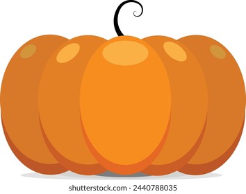 halloween pumpkin isolated on white	
