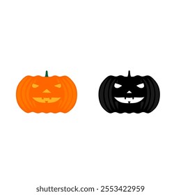 halloween pumpkin isolated on white background