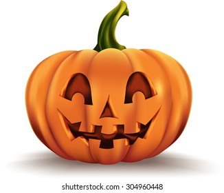 Halloween Pumpkin isolated on white background