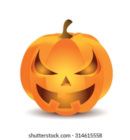 Halloween Pumpkin isolated on white background
