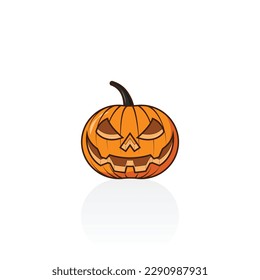 Halloween pumpkin isolated vector graphics