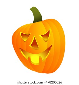 Halloween pumpkin - Jack lamp. The ancient Celts and Irish holiday. Vector illustration