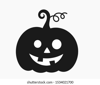 Halloween pumpkin Jack O Lantern icon. Vector illustration