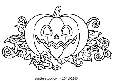 1,675 Jack o lantern line art Images, Stock Photos & Vectors | Shutterstock